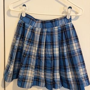 Blue Plaid Women's Skirt